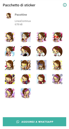 Android application Pacottine - Stickers screenshort