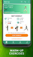 screenshot of Warmup exercises & Flexibility