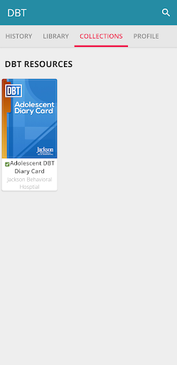 Android application Adolescent DBT Diary Card screenshort