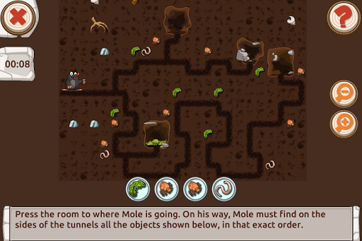 Mole's Adventure - Story with Logic Games Free screenshots 6