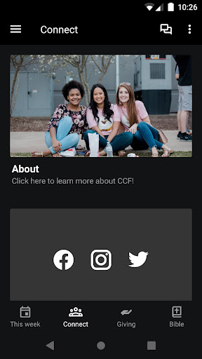 myCCF Screen 2
