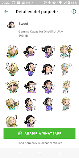 JAM Stickers Screen 2