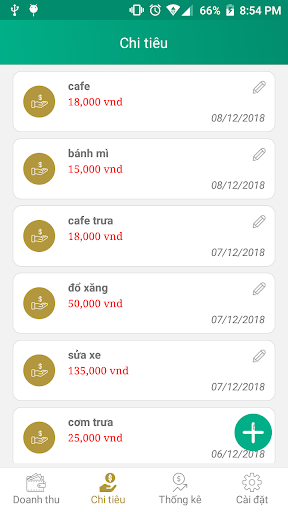 Personal expenses Screen 2