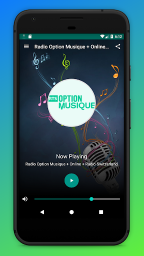 Android application Radio Option Musique FM Suisse screenshort