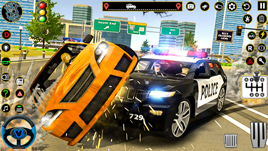 Police Car Chase Games 1.1 APK + Mod (Unlimited money) إلى عن على ذكري المظهر
