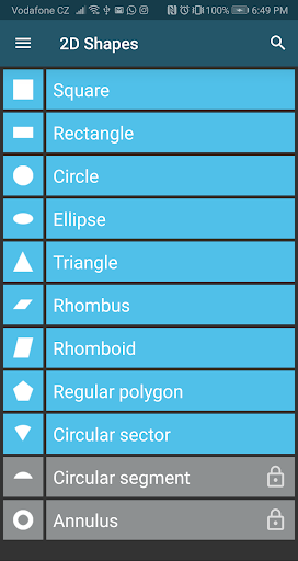 Math Physics Calculator lite Screen 2