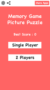 Memory Game Picture Puzzle Screenshot