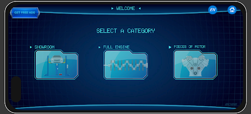Android application 3D Car Engine screenshort
