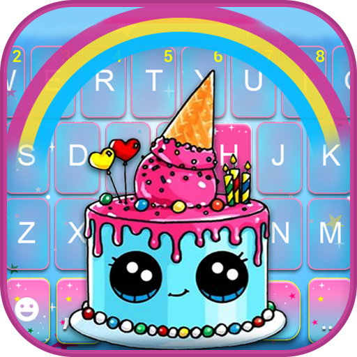 Unicorn Cake Keyboard Theme logo