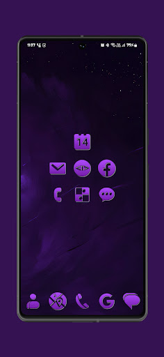 Screenshot of Purple Spirited Icon Pack