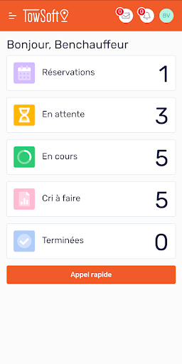 Android application TowSoft screenshort