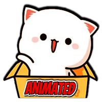 Mochi Mochi Peach Animated Sticker WAStickerApps