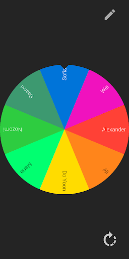 Android application Wheel of Indecision screenshort