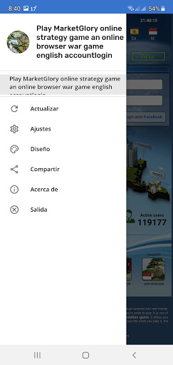Android application Glory screenshort