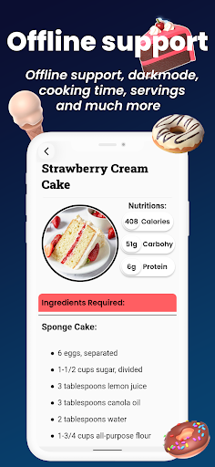Screenshot of Cake Recipes [Offline]