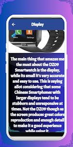 Guide smart watch DZ09
