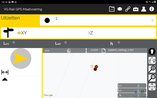 VG Rail GPS Maatvoering - Meet Screen 2