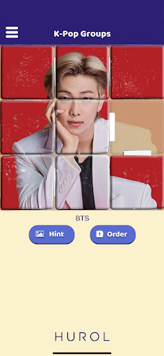 Android application K-Pop Sliding Puzzle screenshort