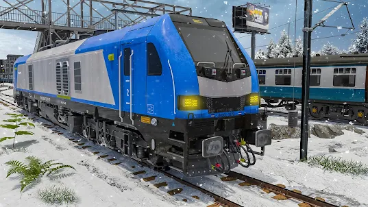 снегу в гору Симулятор поезда