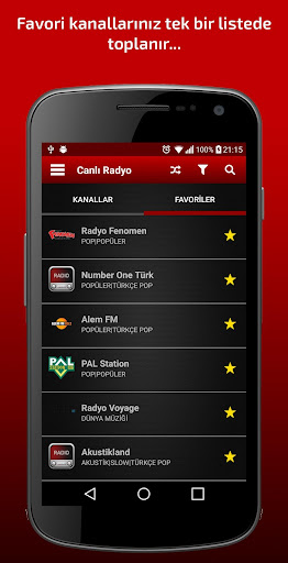 Mobil Canlı Radyo Tüm Radyolar Screen 2