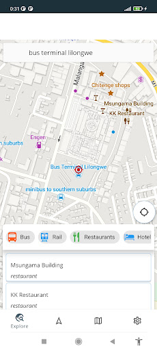 Android application Malawi Offline Map screenshort