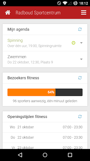 Android application Radboud Sport & Culture screenshort