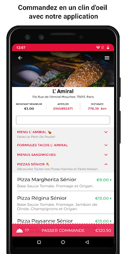 Android application L' Amiral screenshort