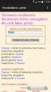 Dizionario latino, vocabolario latino, declinatore latino, coniugatore dei  verbi latini