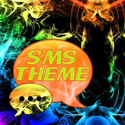 Szivárvány füst téma GO SMS ikonjának képe