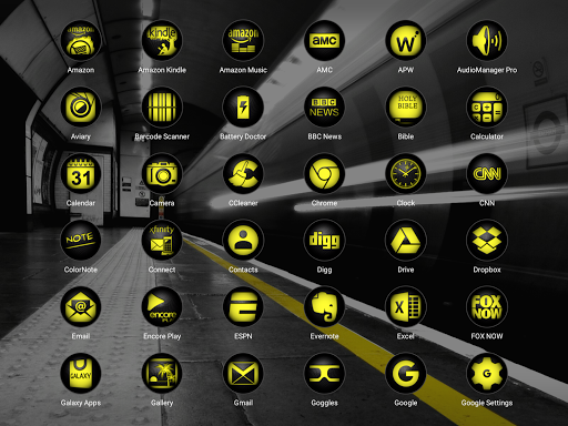 Snap Yellow Icon Pack