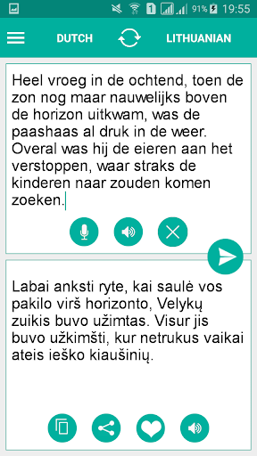 Android application Lithuanian Dutch Translator screenshort