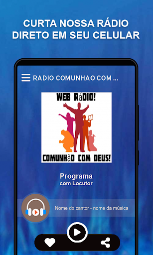 Android application Rádio Comunhão Com Deus screenshort