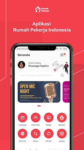 Android application Rumah Pekerja Indonesia screenshort