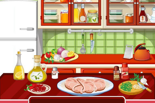 chicken fajitas cooking - cookies girls games