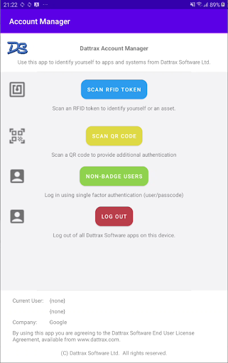 Account Manager Screen 3