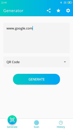 Android application Spot QR Scanner screenshort