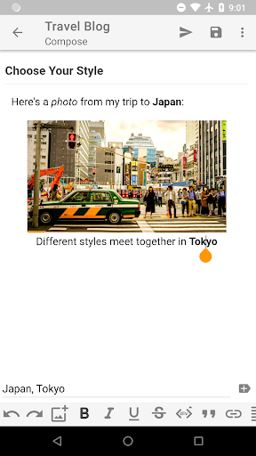 Android application BlogIt! (Blogger) screenshort