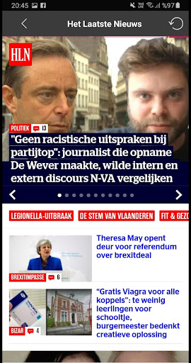 Belgium Newspapers Screen 2