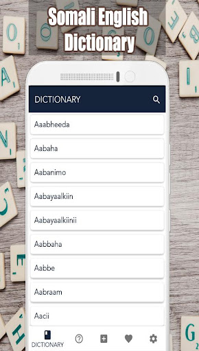 Android application Somali English Dictionary screenshort