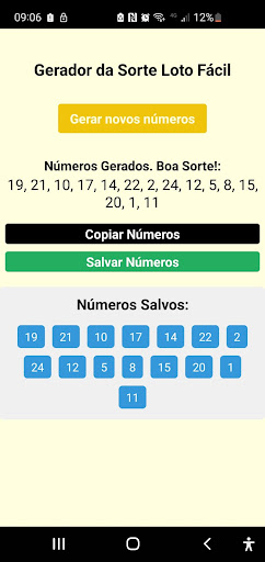 Loto Fácil Números da Sorte