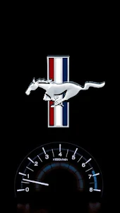 Ford Mustang Logo Wallpaper 4K