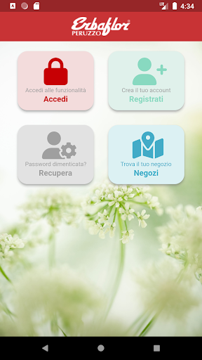 Android application Erbaflor Peruzzo screenshort