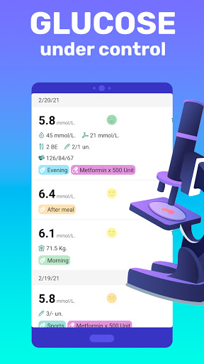 Glucose tracker－Diabetic diary Screen 3