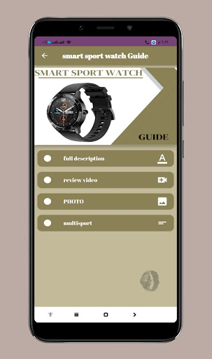 Smart Sport Watch Guide Screen 3