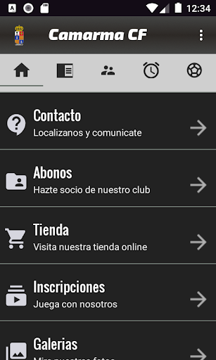 Android application Camarma CF screenshort