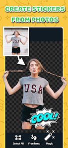 Captura de Pantalla 15 AI Stiker Maker para WhatsApp android