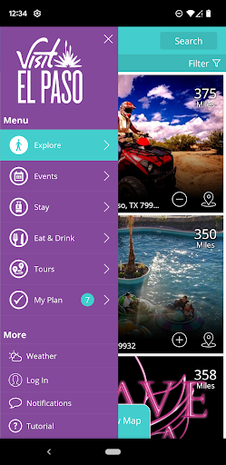 Android application Visit El Paso screenshort
