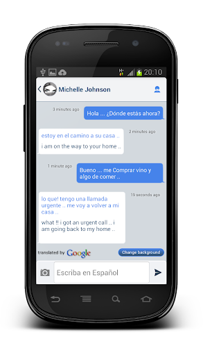 Android application Lringo+ Messenger Translator screenshort