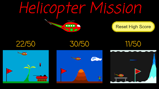 Android application Helicopter Mission screenshort