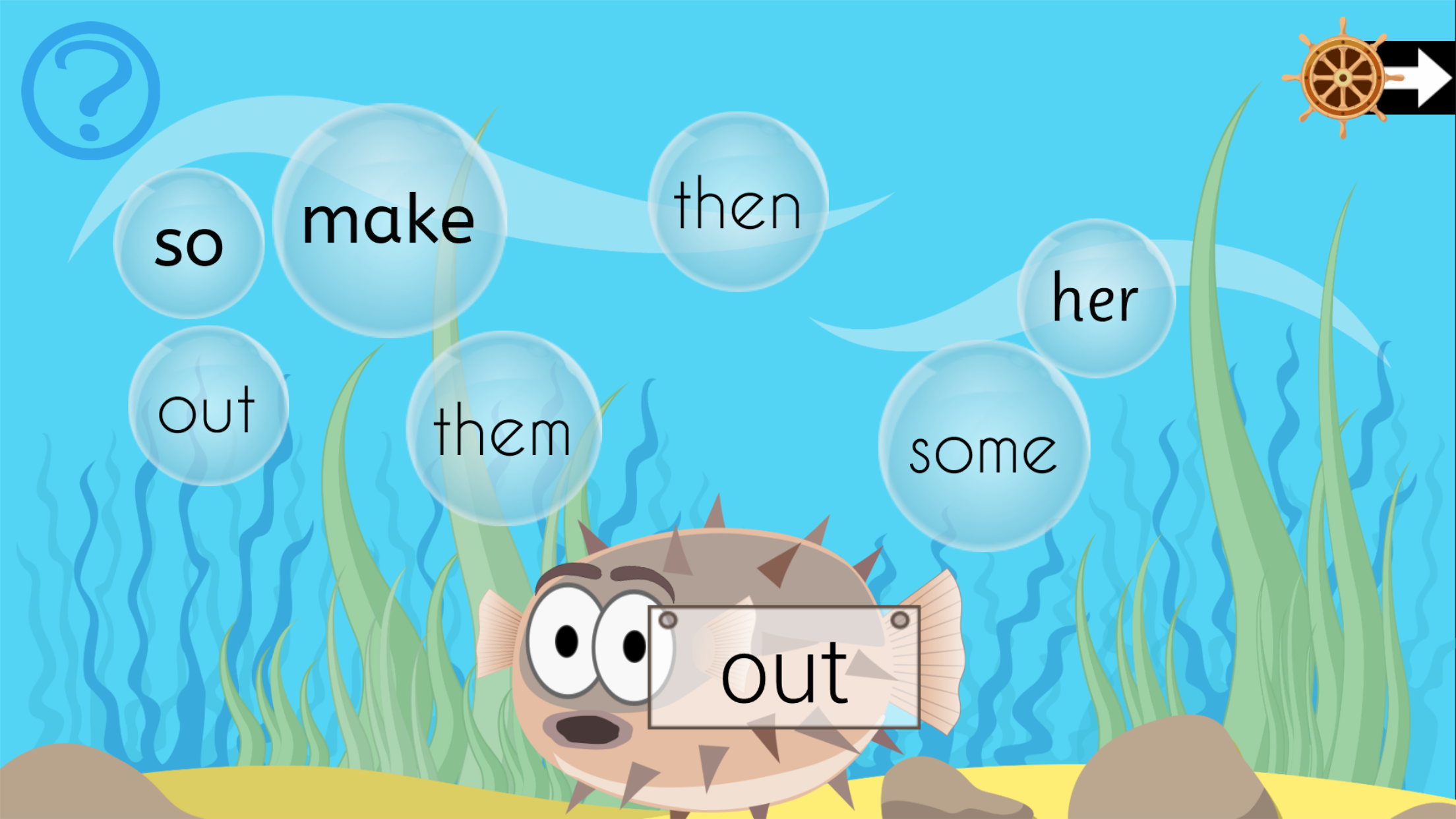Android application ParrotFish - Sight Words Reading Games screenshort